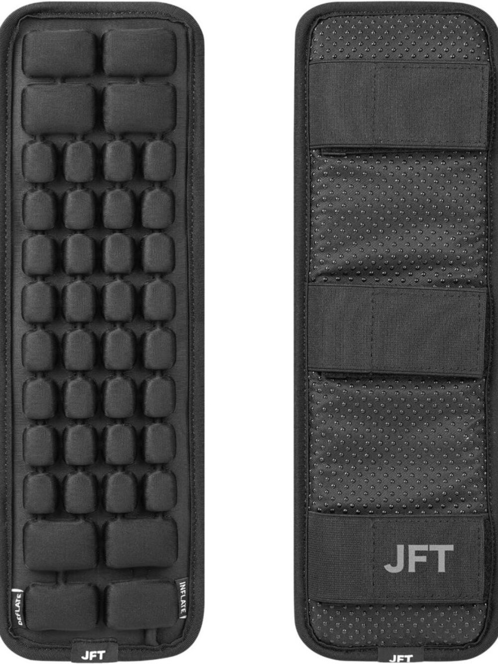 Adjustable 3D Air Cushion Shoulder Strap Pads for All Backpacks - 2 Pack (Black)